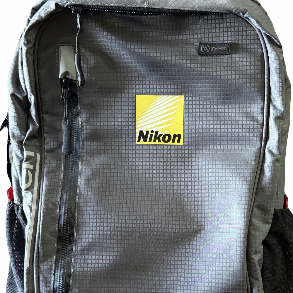 Nokia Logo Backpack Elleven Lunar 15" Tech Laptop Bag Padded Lightweight Gray